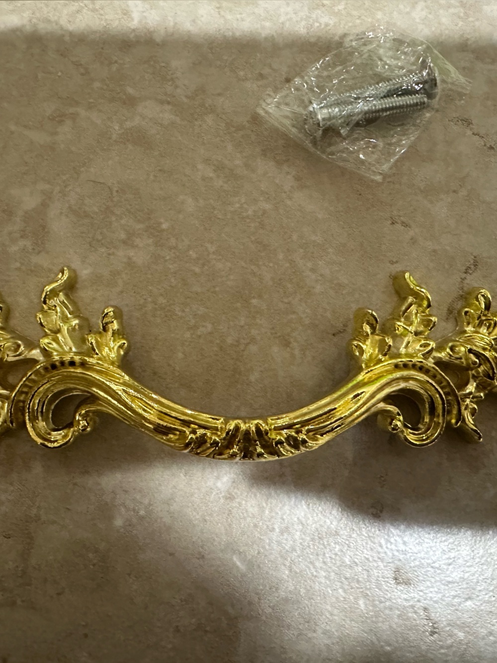 Ornate Gold Drawer Pull Drawer - Decorative Cabinet Handle (set of 10)